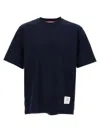 Thom Browne Classic Pique 4-bar Crewneck T-shirt In Blue