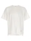 Thom Browne Rwb Knit Trim T-shirt White In White