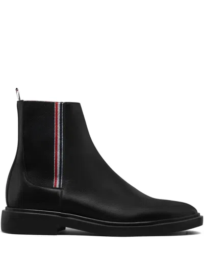 THOM BROWNE RWB LEATHER CHELSEA BOOTS