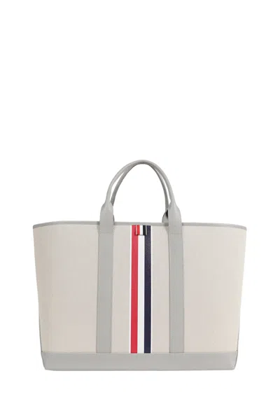 Thom Browne Rwb Medium Tool Tote Bag In Gray