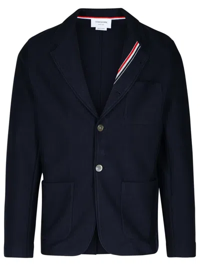 Thom Browne Deconstructed Blazer Featuring Rwb Accents In Blue