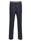 Thom Browne Rwb Blue Wool Pants In Blue