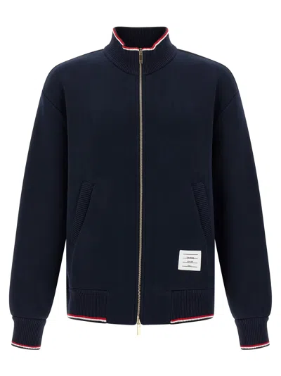 Thom Browne Rwb Piping Sweatshirt In Blue