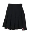 Thom Browne Asymmetric Design Mini Wool Skirt In Black