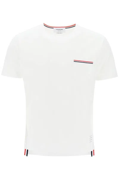 Thom Browne Rwb Pocket T-shirt In White