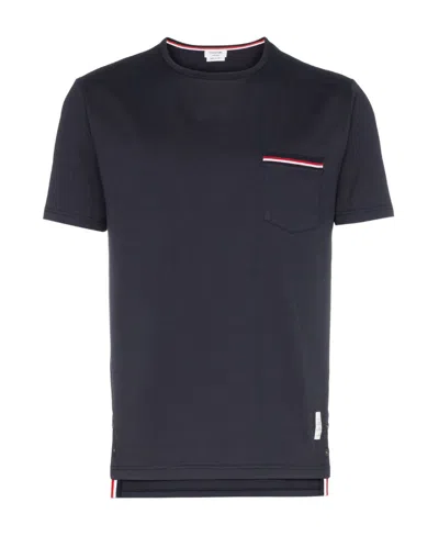 THOM BROWNE THOM BROWNE POCKET DETAILED CREWNECK T-SHIRT