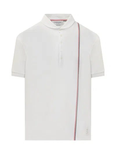 THOM BROWNE THOM BROWNE RWB RIBBED POLO