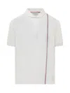 THOM BROWNE THOM BROWNE RWB RIBBED POLO