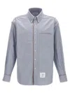 Thom Browne Camicia Button Down Con Finiture In Gros Grain