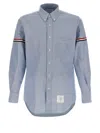 Thom Browne Man Shirt Light Blue Size 2 Cotton In Blue