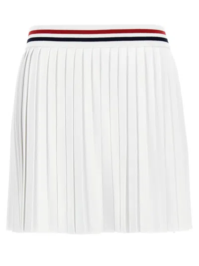 Thom Browne Women Pleated Miniskirt In White