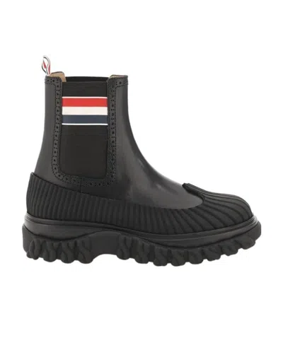 THOM BROWNE THOM BROWNE RWB STRIPED CHELSEA BOOTS