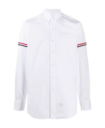 THOM BROWNE RWB STRIPE BUTTONED SHIRT