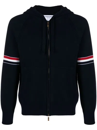 THOM BROWNE RWB STRIPE CASHMERE HOODIE