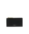 Thom Browne Rwb Stripe Compact Wallet In Black