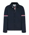 Thom Browne Rwb-stripe Cotton Jacket In Blue
