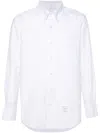 Thom Browne Rwb-stripe Cotton Shirt In White