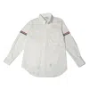 Thom Browne Cotton Shirt With Chest Pocket And Cuffed Sleeves In 00
