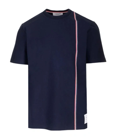 THOM BROWNE THOM BROWNE RWB STRIPED CREWNECK T-SHIRT