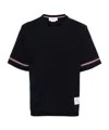 Thom Browne Polo Shirt With Lapel Short Sleeve In Black