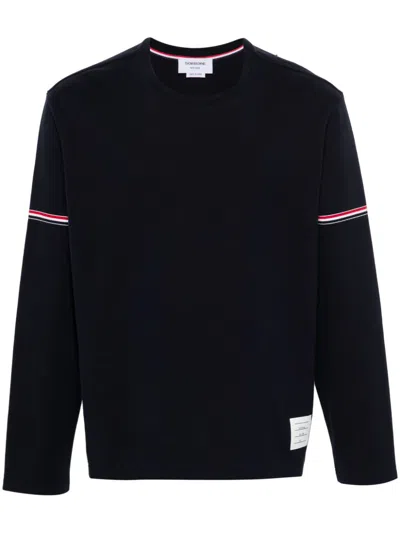 THOM BROWNE RWB STRIPE COTTON T-SHIRT
