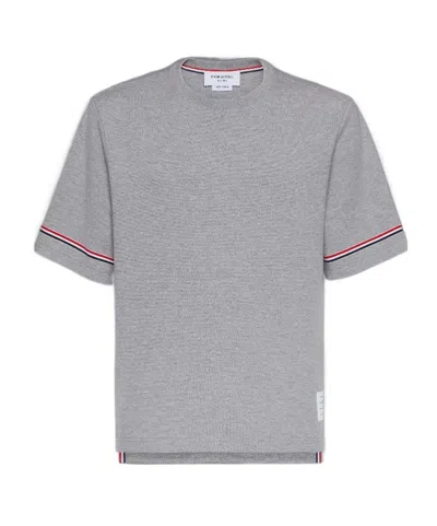 THOM BROWNE THOM BROWNE RWB-STRIPE CREWNECK T-SHIRT
