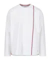 Thom Browne T-shirt Mit Rwb-streifen In White