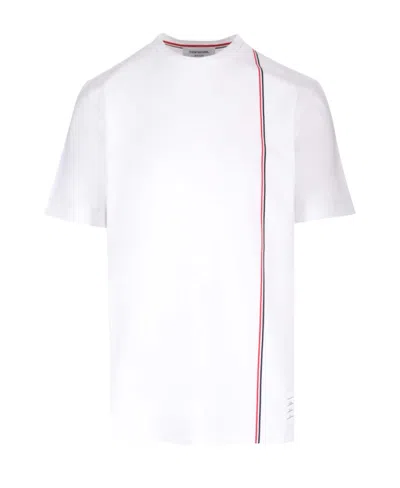 THOM BROWNE THOM BROWNE RWB STRIPED CREWNECK T-SHIRT
