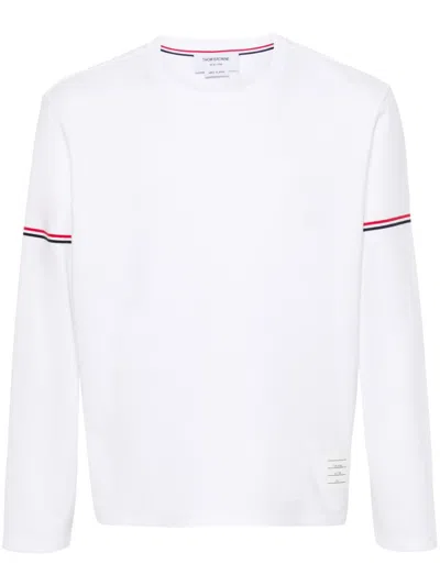 THOM BROWNE RWB STRIPE COTTON T-SHIRT