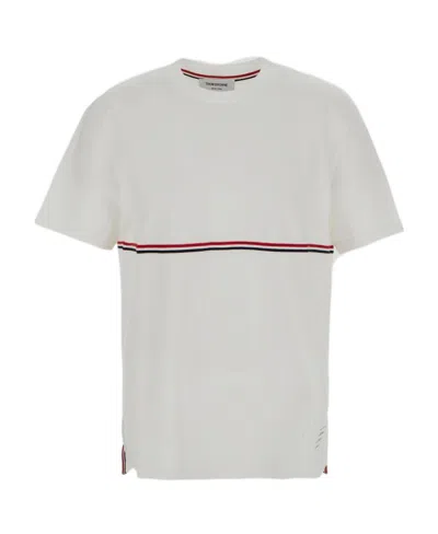 THOM BROWNE THOM BROWNE RWB STRIPE CREWNECK T-SHIRT