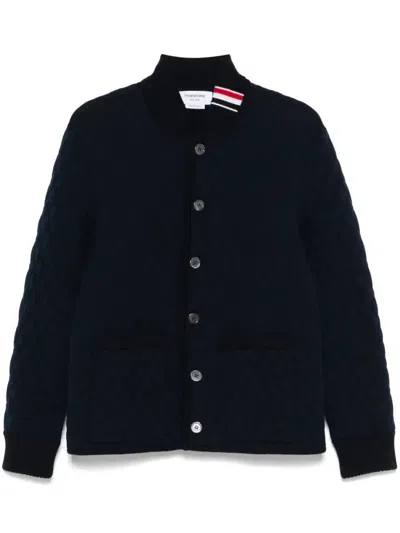 Thom Browne Rwb Stripe-detail Quilted Jacket