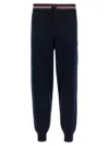 THOM BROWNE THOM BROWNE RWB STRIPE DETAILED DRAWSTRING PANTS