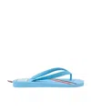 Thom Browne Rwb-stripe Flip Flops In Blue