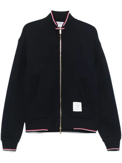THOM BROWNE RWB-STRIPE KNITTED JACKET
