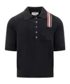 Thom Browne Rwb Polo In Black