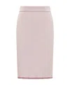 Thom Browne Rwb Stripe Mini Pencil Skirt In Pink