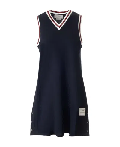 THOM BROWNE THOM BROWNE	V-NECK SLEEVELESS TENNIS DRESS