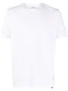 Thom Browne Rwb-stripe Piqué T-shirt In White