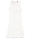 Thom Browne Rwb-stripe Pleated Midi Dress