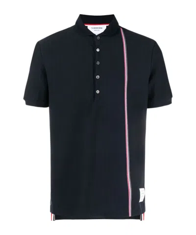 THOM BROWNE THOM BROWNE RWB STRIPED SHORT-SLEEVED POLO SHIRT