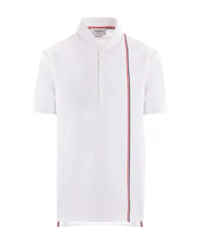 THOM BROWNE THOM BROWNE RWB STRIPED SHORT-SLEEVED POLO SHIRT