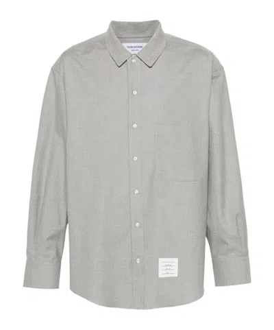 THOM BROWNE THOM BROWNE RWB STRIPED CURVED HEM SHIRT