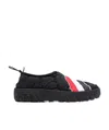 Thom Browne Rwb-stripe Quilted Shoes In Black