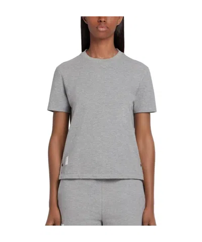 Thom Browne Classic Loopback Pique T-shirt In Gray