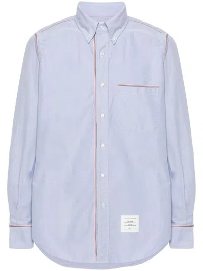 Thom Browne Rwb-stripe Shirt In Blue