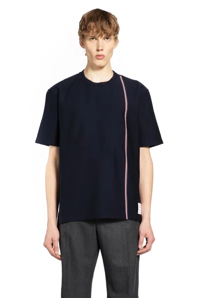 Thom Browne Rwb Stripe T-shirt In Blue