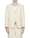 Thom Browne Rwb-stripe Tailored Blazer In White