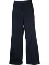 Thom Browne Rwb-stripe Tailored Trousers In Blue