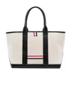 Thom Browne Rwb-stripe Tote Bag In Multicolor