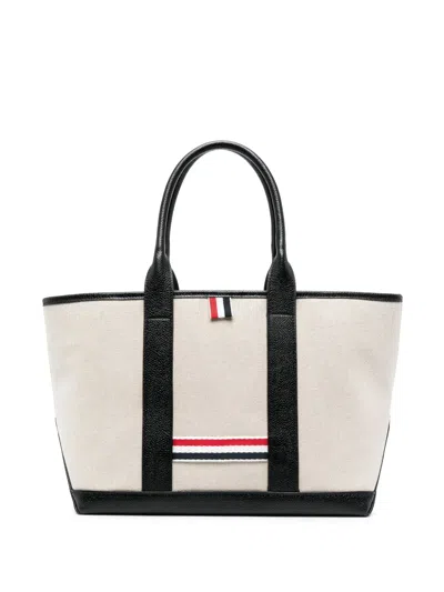THOM BROWNE RWB-STRIPE TOTE BAG